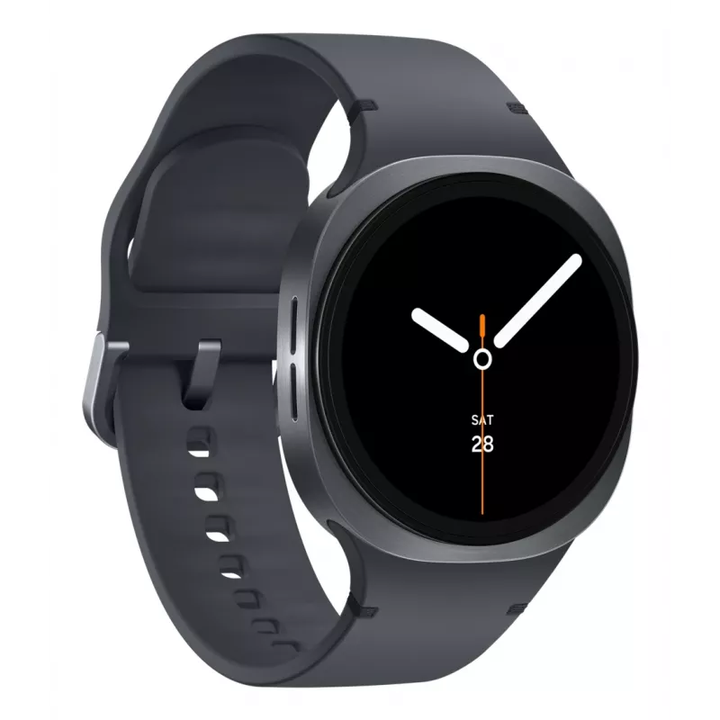 Samsung Galaxy Watch8 SM-L325FDAAXEF smartwatch / zegarek sportowy 3,3 cm (1,3 cala) AMOLED 40 mm Cyfrowy 438 x 438 pikseli 4G Grafitowy Wi-Fi GPS (satelita)