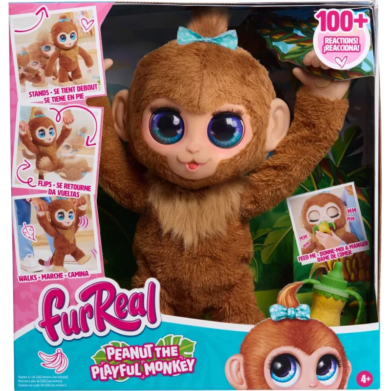 FurReal Peanut the playfull Monkey, chłopiec/dziewczynka, 4 lat(a)