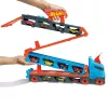 Hot Wheels City Speedway Hauler Carrier z 3 samochodzikami, Zestaw pojazdów, 4 lat/a, Plastik, Szary, Wielokolorowy