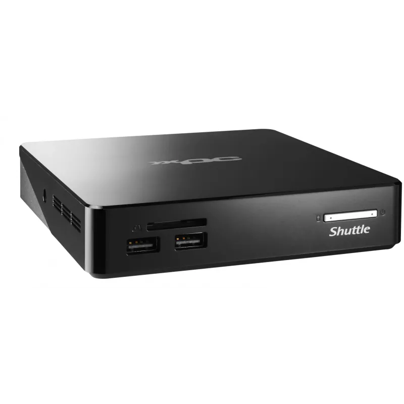 Shuttle XPC nano NS02EV2 Rockchip RK3368 2 GB DDR3L-SDRAM 16 GB eMMC Android 8.1 Nettop Mini PC Czarny