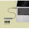 Manhattan USB-C i USB-A Combo Dock/Hub, Porty (4): USB-A (x4), 5 Gb/s (USB 3.2 Gen1, znany jako USB 3.0), zasilany przez USB (nie wymaga zewnętrznego zasilacza), kabel 25 cm