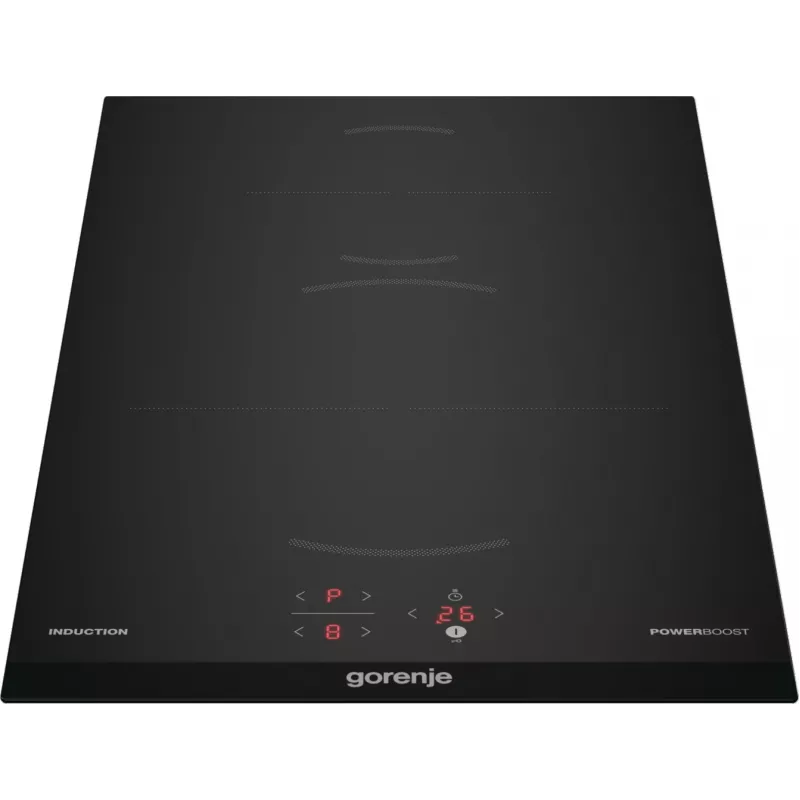 Gorenje Płyta indukcyjna GI3201BC, Czarny, Do zabudowy, 30 cm, Płyta indukcyjna strefowa, Ceramika szklana, 2 stref(y)