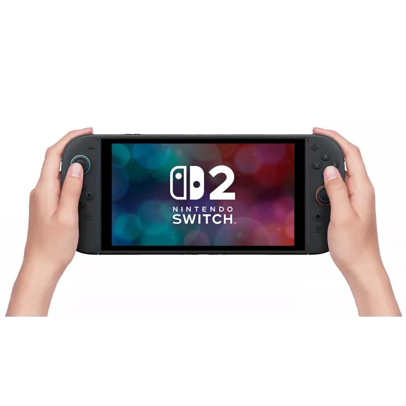 Konsola do gier NINTENDO Switch 2 Czarna — 7,9-calowy LCD 1920×1080, 120 Hz, 256 GB, bateria 5220 mAh, Wi‑Fi 6, Bluetooth, HDR10