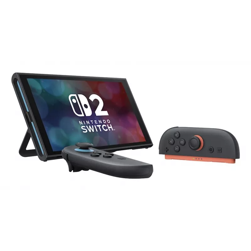Konsola do gier NINTENDO Switch 2 Czarna — 7,9-calowy LCD 1920×1080, 120 Hz, 256 GB, bateria 5220 mAh, Wi‑Fi 6, Bluetooth, HDR10