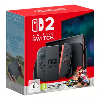 Nintendo Switch 2 + Mario Kart World przenośna konsola do gier 20,1 cm (7,9 cala) 256 GB ekran dotykowy Wi-Fi Czarny
