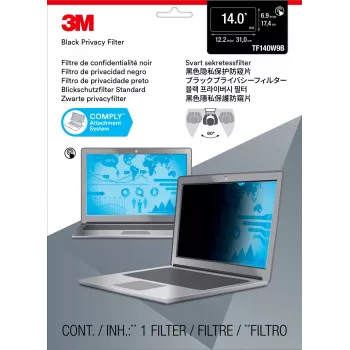 3M 7100194175 filtr prywatności do wyświetlacza 39,6 cm (15,6 cala) Laptop Bezramkowy filtr prywatności do wyświetlacza