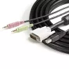 StarTech.com 6 ft 4-w-1 kabel KVM USB DVI z audio i mikrofonem