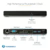 StarTech.com Stacja dokująca Thunderbolt 3 - Podwójny monitor 4K 60 Hz - Stacja dokująca do laptopa TB3 z DisplayPort, HDMI i VGA 1080p - Zasilanie i ładowanie 85 W - 2x USB-A, Ethernet - Mac i Windows