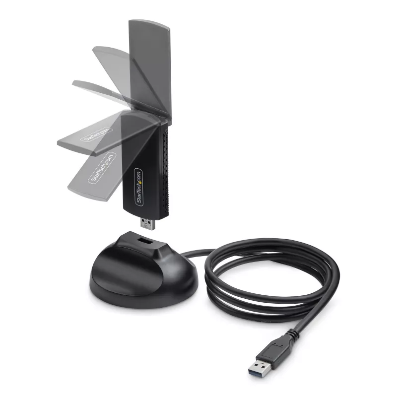 StarTech.com AX54005A-USB-WIFI-6E karta sieciowa WLAN 2402 Mbit/s