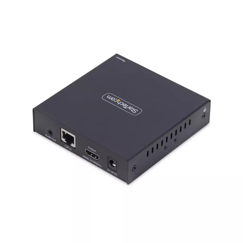Odbiornik HDMI StarTech.com przez sieć IP dla serii produktów IH2006, 4K 60 Hz, bezsterownikowy, AVoIP, zawiera zestaw montażowy, tylko odbiornik