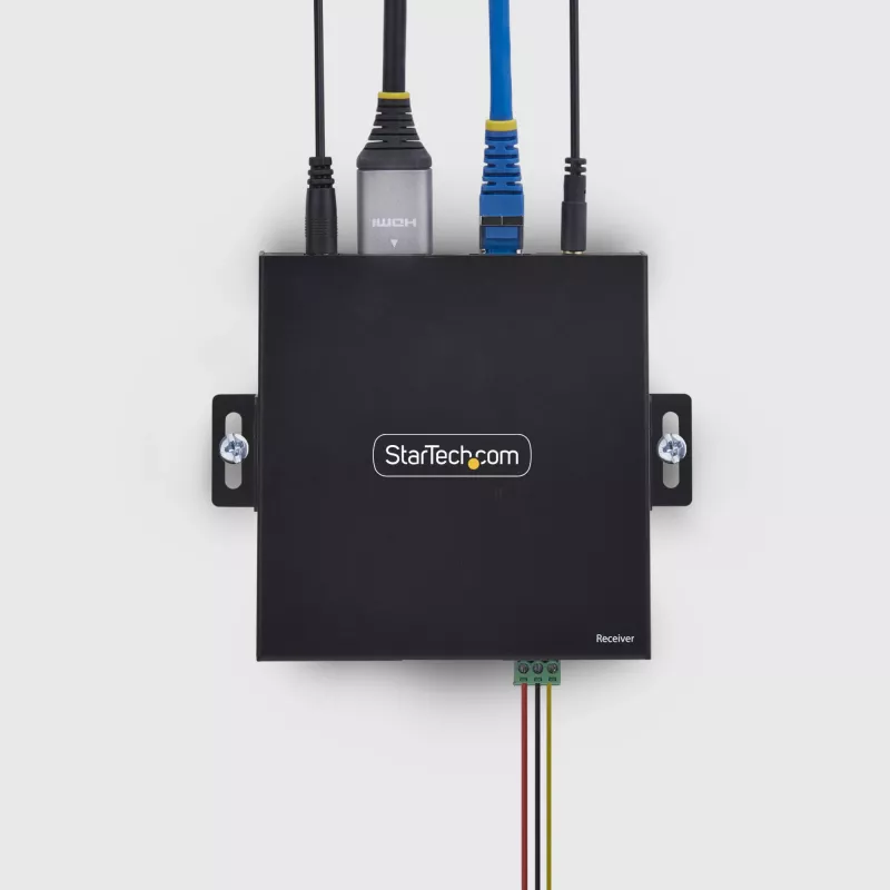 Odbiornik HDMI StarTech.com przez sieć IP dla serii produktów IH2006, 4K 60 Hz, bezsterownikowy, AVoIP, zawiera zestaw montażowy, tylko odbiornik