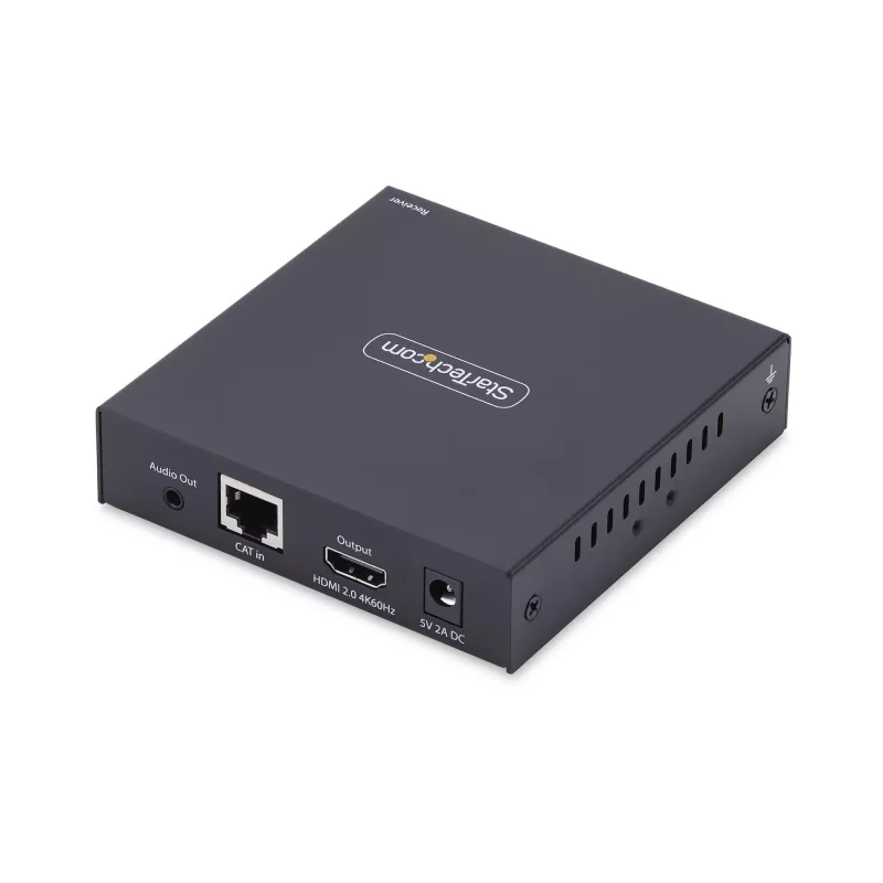 Odbiornik StarTech.com HDMI KVM przez sieć IP dla serii IH2006, 4K 60 Hz, bezsterownikowy, AVoIP, zawiera zestaw montażowy, tylko odbiornik