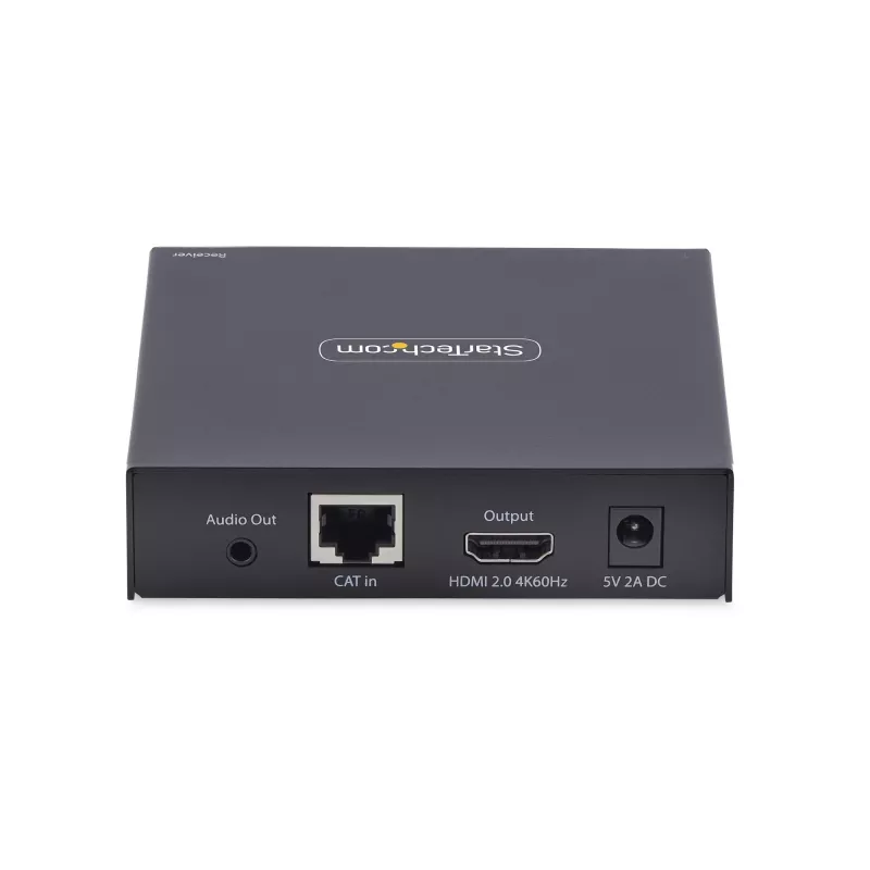 Odbiornik StarTech.com HDMI KVM przez sieć IP dla serii IH2006, 4K 60 Hz, bezsterownikowy, AVoIP, zawiera zestaw montażowy, tylko odbiornik