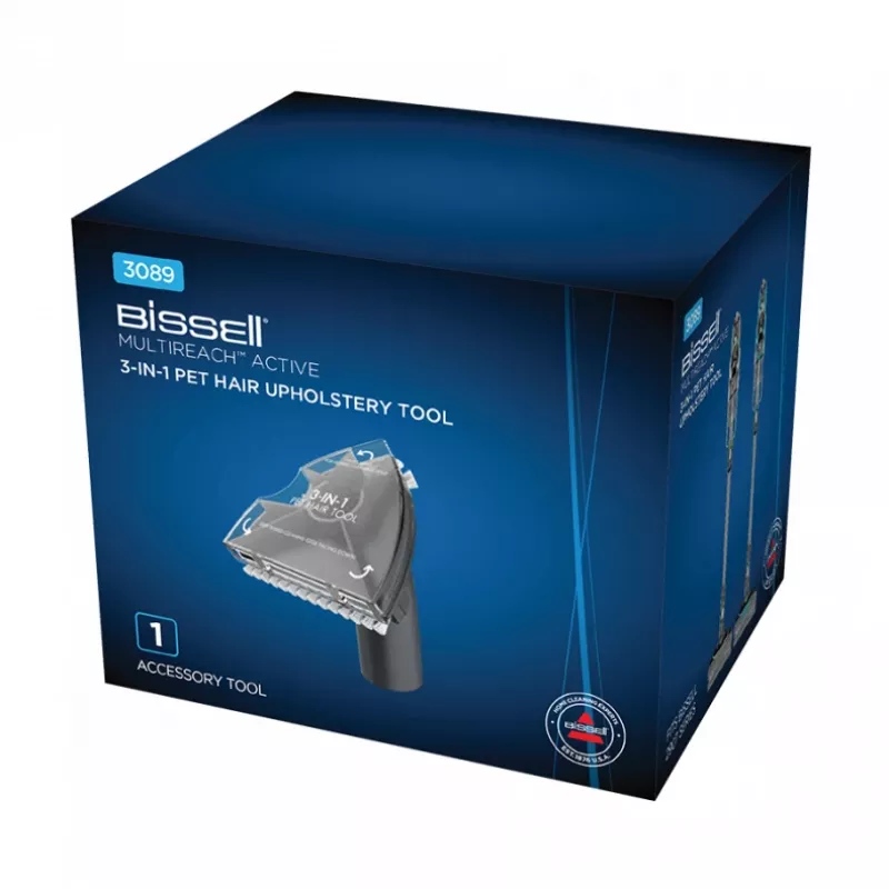 Narzędzie do tapicerki Bissell Multireach Active 3 w 1 do sierści zwierząt, dysza do tapicerki, odkurzacz ręczny, czarny, Bissell, MultiReach Active 21V, 140 mm
