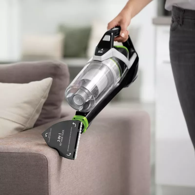 Narzędzie do tapicerki Bissell Multireach Active 3 w 1 do sierści zwierząt, dysza do tapicerki, odkurzacz ręczny, czarny, Bissell, MultiReach Active 21V, 140 mm