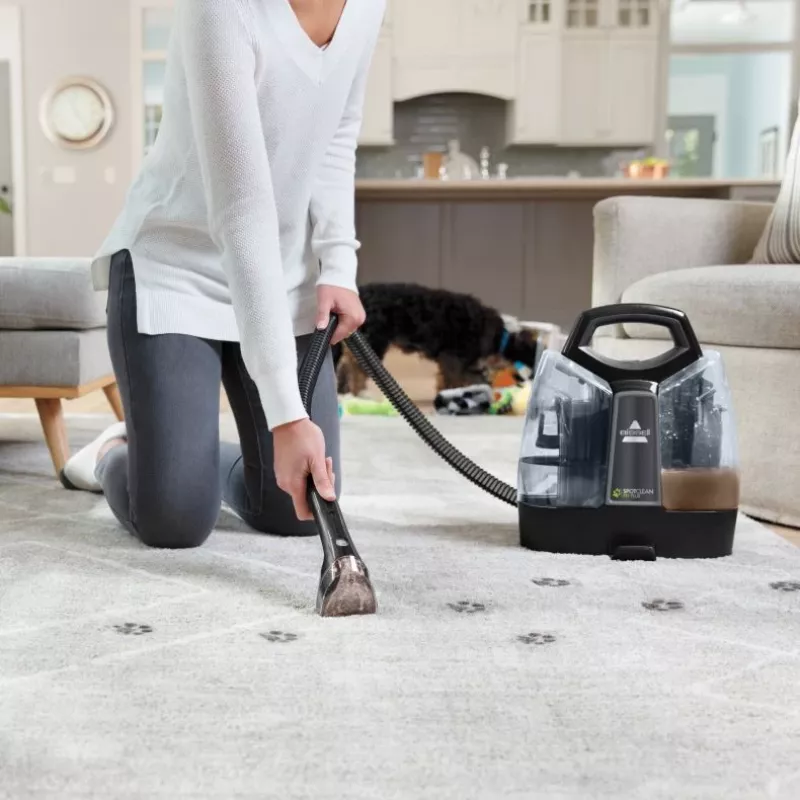Bissell SpotClean Pet Plus maszyna do czyszczenia dywanów na sucho i mokro Czarny, Przezroczysty