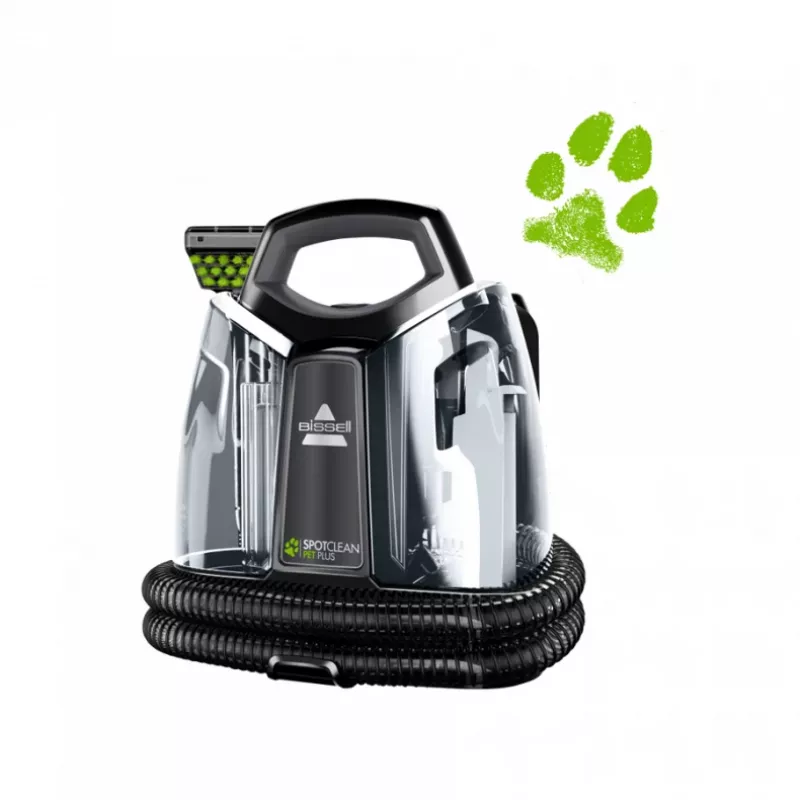 Bissell SpotClean Pet Plus maszyna do czyszczenia dywanów na sucho i mokro Czarny, Przezroczysty