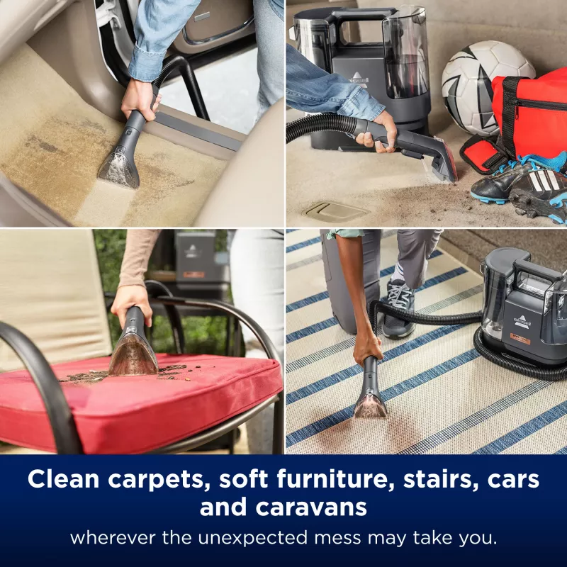 Bissell SpotClean Cordless, ręczny, głębokie, 25 m²/h, 25 m², wnętrze samochodu, dywan, tapicerka, 0,9 L