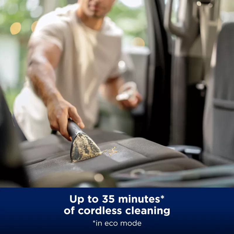 Bissell SpotClean Cordless, ręczny, głębokie, 25 m²/h, 25 m², wnętrze samochodu, dywan, tapicerka, 0,9 L