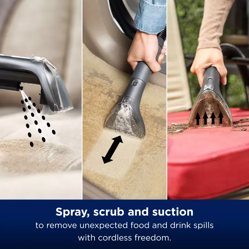 Bissell SpotClean Cordless, ręczny, głębokie, 25 m²/h, 25 m², wnętrze samochodu, dywan, tapicerka, 0,9 L