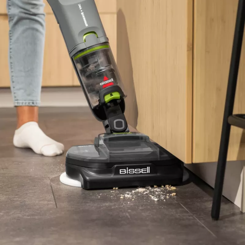 Bissell SpinWave + Vac Pet Pro Odkurzacz bezprzewodowy Akumulatorowy Na sucho i mokro Cykloniczny Worek na kurz 0,4 l Czarny, Szary