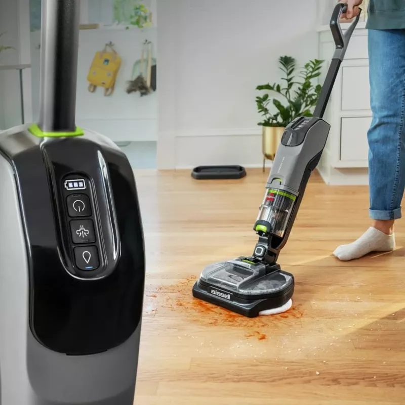 Bissell SpinWave + Vac Pet Pro Odkurzacz bezprzewodowy Akumulatorowy Na sucho i mokro Cykloniczny Worek na kurz 0,4 l Czarny, Szary