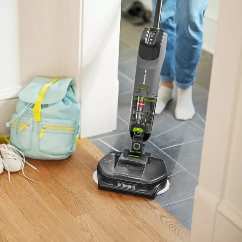 Bissell SpinWave + Vac Pet Pro Odkurzacz bezprzewodowy Akumulatorowy Na sucho i mokro Cykloniczny Worek na kurz 0,4 l Czarny, Szary