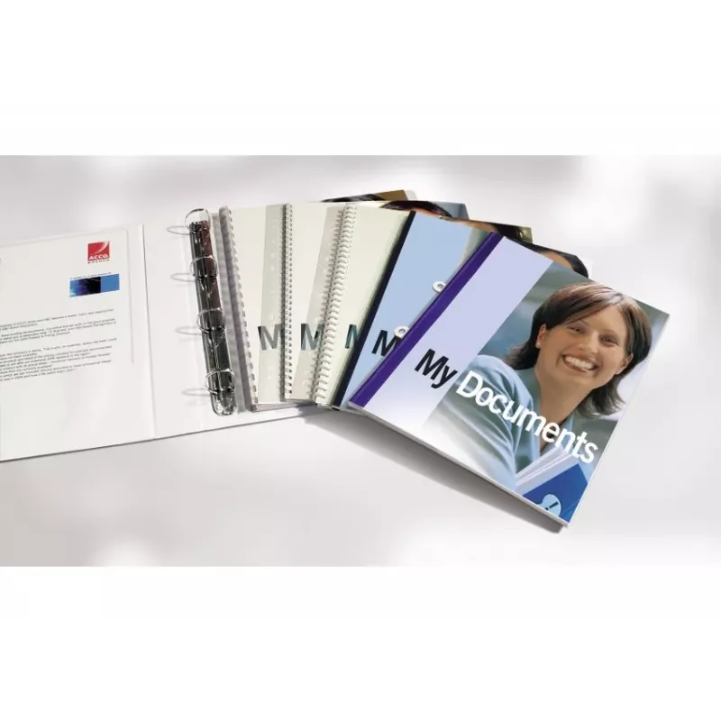 GBC Filestrip WireBind & ClickBind PVC, biały, polichlorek winylu (PVC), A4, 245 g, 100 szt., Egipt