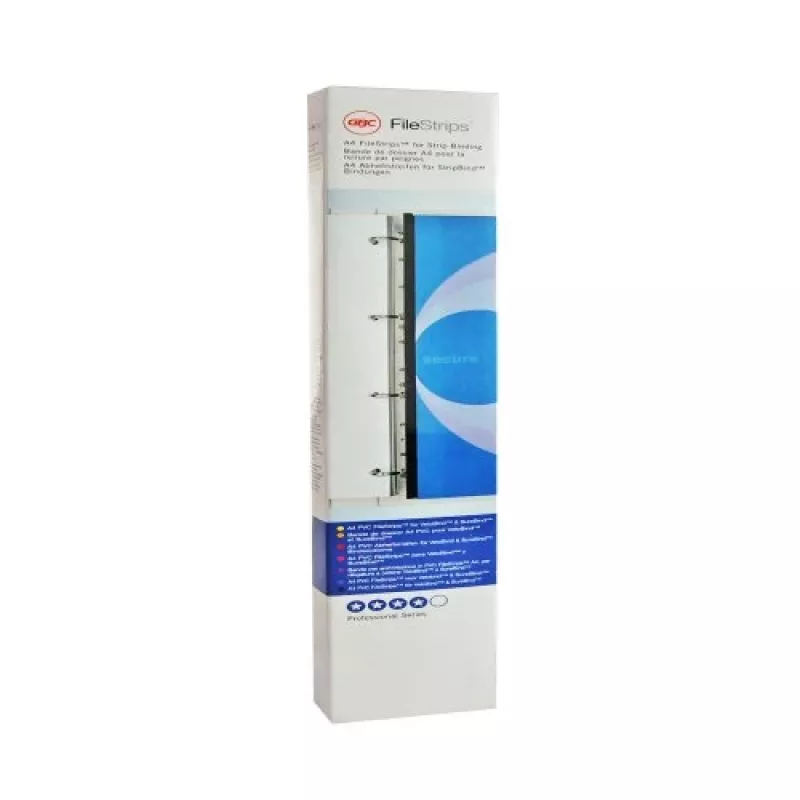 GBC Filestrip CombBind PP przezroczysty, Transparent, Polichlorek winylu (PVC), A4, 245 g, 100 szt., Egipt