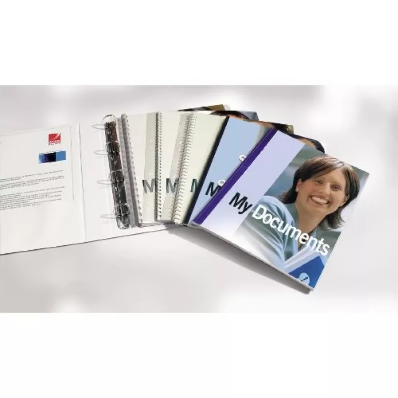 GBC Filestrip CombBind PP przezroczysty, Transparent, Polichlorek winylu (PVC), A4, 245 g, 100 szt., Egipt
