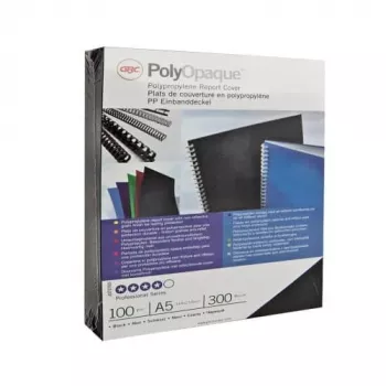 GBC Okładka do bindowania Poly Opaque A4 300 mikronów, A4, Polichlorek winylu (PVC), Niebieska, Matowa, 0,3 mm, 25 szt.