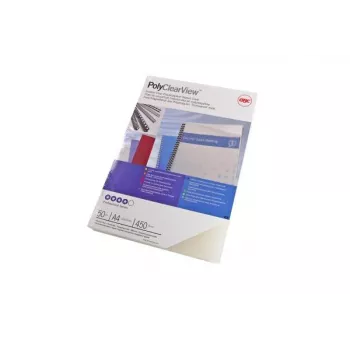 GBC okładka do bindowania Poly Clear View A4 450 mikronów matowa, A4, polichlorek winylu (PVC), przezroczysta, matowa, 0,45 mm, 50 szt.