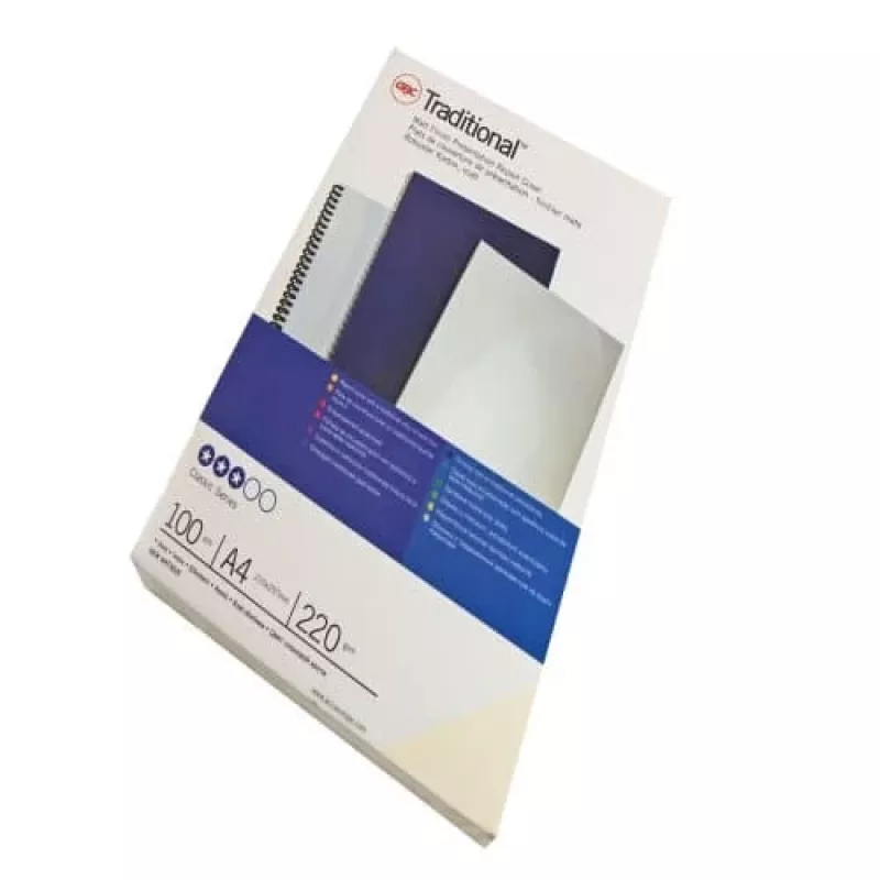 Okładka do bindowania GBC A4 gładka 250 g/m², A4, karton, biała, matowa, 100 arkuszy, 2,2 kg