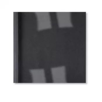GBC LeatherGrain Okładki do oprawy termicznej 3 mm Czarny (100), A4, PVC, Niebieski, Przezroczysty, Matowe, 30 arkuszy, 3 mm
