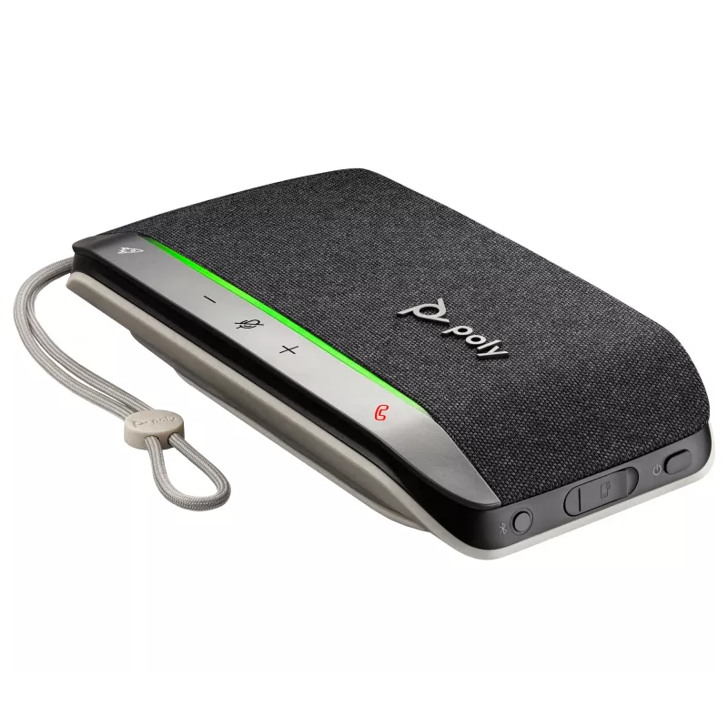 HP Poly Sync 20 USB-A Głośnik telefoniczny, PC, Srebrny, 0,715 m, IP64, Windows 10, Windows 11, MacOS