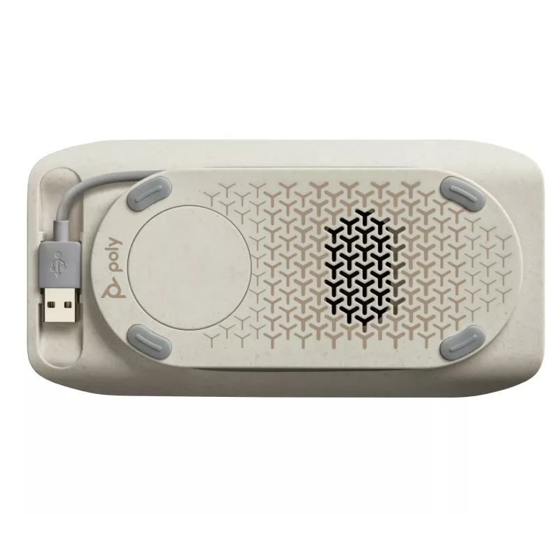 HP Poly Sync 20 USB-A Głośnik telefoniczny, PC, Srebrny, 0,715 m, IP64, Windows 10, Windows 11, MacOS