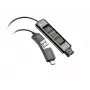 HP Poly DA85-M USB na QD czarny adapter TAA