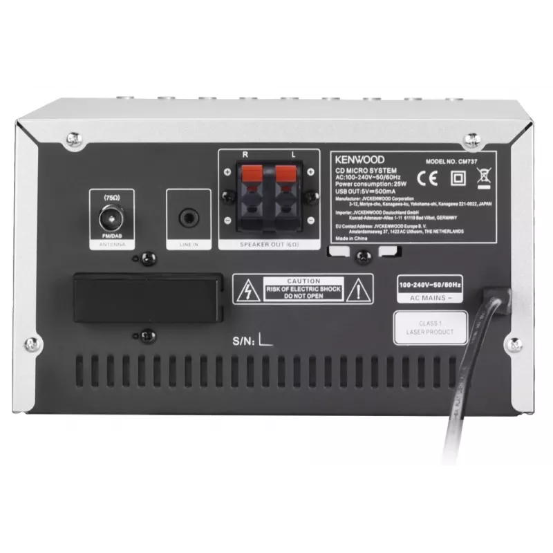 Kenwood M-7000S Mini wieża hi-fi 30 W Srebrny