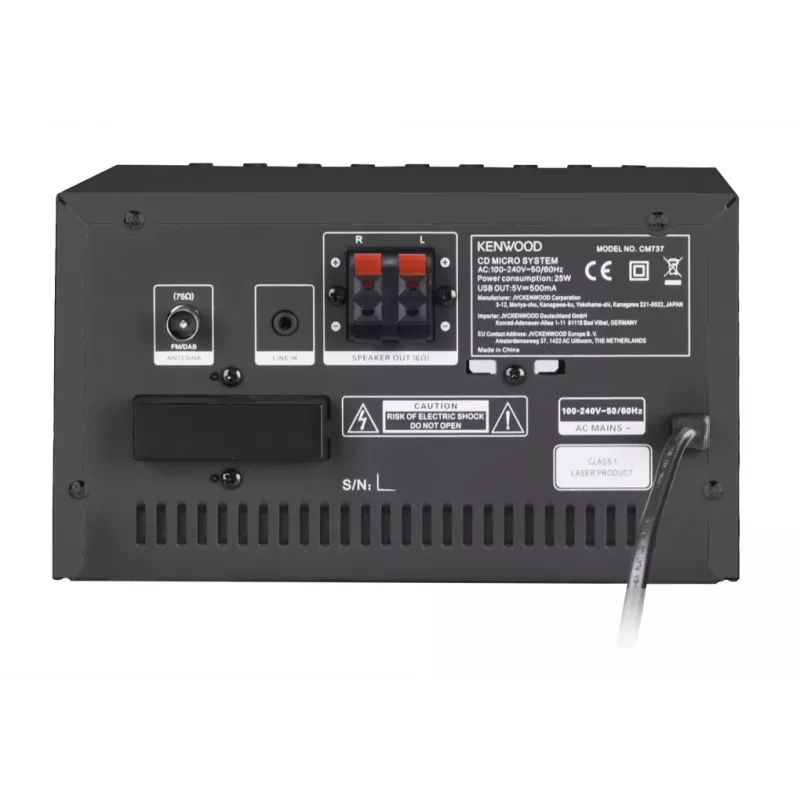 Kenwood M-7000S Mini system audio domowy 30 W Czarny
