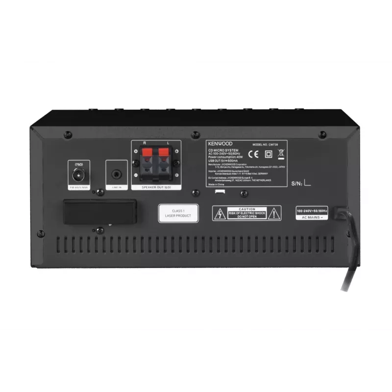 Kenwood M-9000S Domowy mini zestaw audio 50 W Czarny