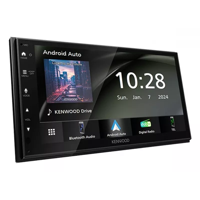 Kenwood DMX6523DABS odbiornik multimedialny samochodowy Czarny Wi-Fi Bluetooth