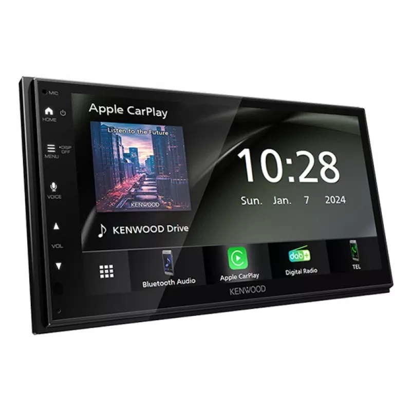 Kenwood DMX6523DABS odbiornik multimedialny samochodowy Czarny Wi-Fi Bluetooth