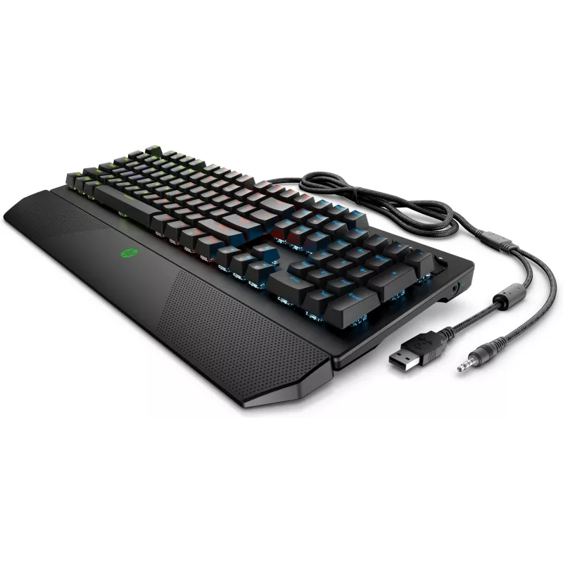 Klawiatura mechaniczna HP Pavilion Gaming klawiatura 800, pełnowymiarowa (100%), przewodowa, USB, mechaniczna, czarna