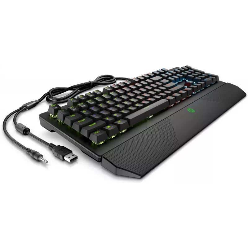 Klawiatura mechaniczna HP Pavilion Gaming klawiatura 800, pełnowymiarowa (100%), przewodowa, USB, mechaniczna, czarna