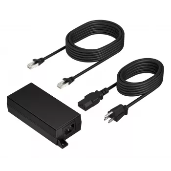 HP Poly PoE++ 65W 2.5G Adapter z kablem CAT6A 3,66 m i przewodem zasilającym