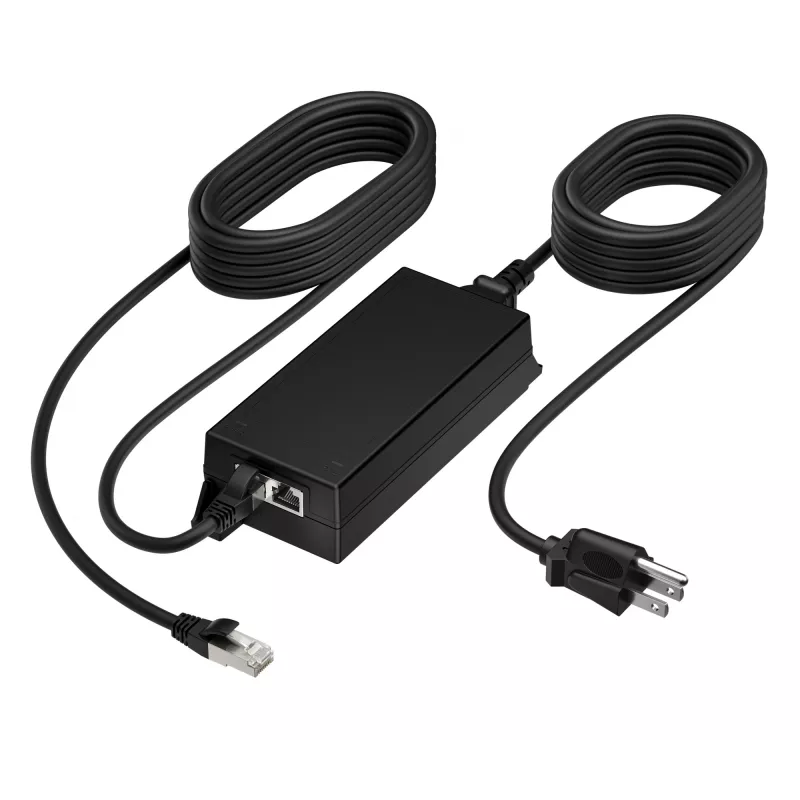HP Poly PoE++ 65W 2.5G Adapter z kablem CAT6A 3,66 m i przewodem zasilającym