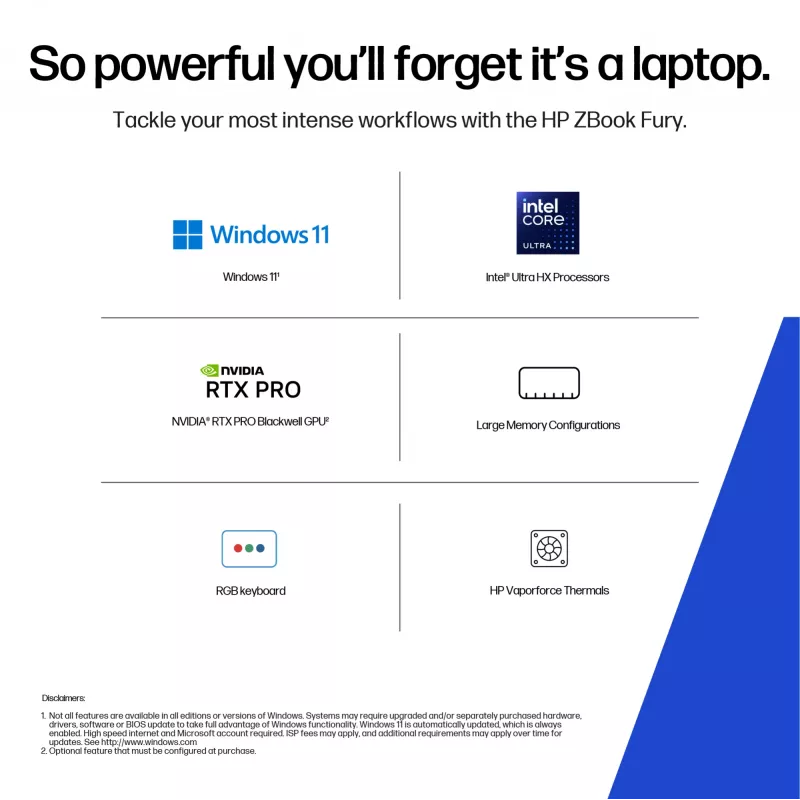 Laptop HP ZBG1i16 U9 285HX 16 64GB 1TB PC Nordics