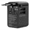 Verbatim Charge 'n' Travel 170W Uniwersalny adapter podróżny Czarny