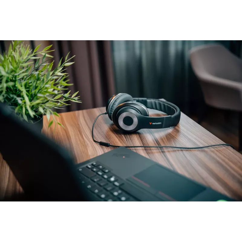 Verbatim TruSound USB-C Headset, Wired, Music/Everyday, 20 - 20000 Hz, 200.9 g, Headset, Czarny