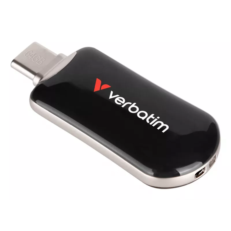 Pendrive Verbatim Plectra USB-C Czarny 64GB